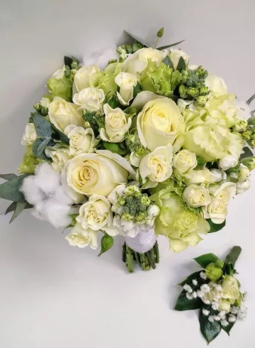 Свадебный букет «Camomilla» от интернет-магазина цветов в 
