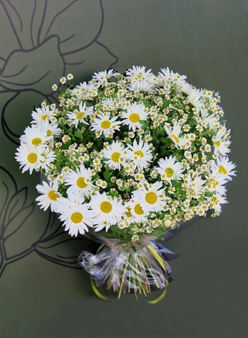 Букет с ромашками «Ностальгия» от интернет-магазина цветов в 