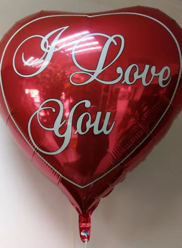 Воздушный шар сердце «I Love You» от интернет-магазина цветов в 